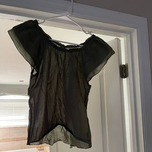 Aerie Olive green blouse